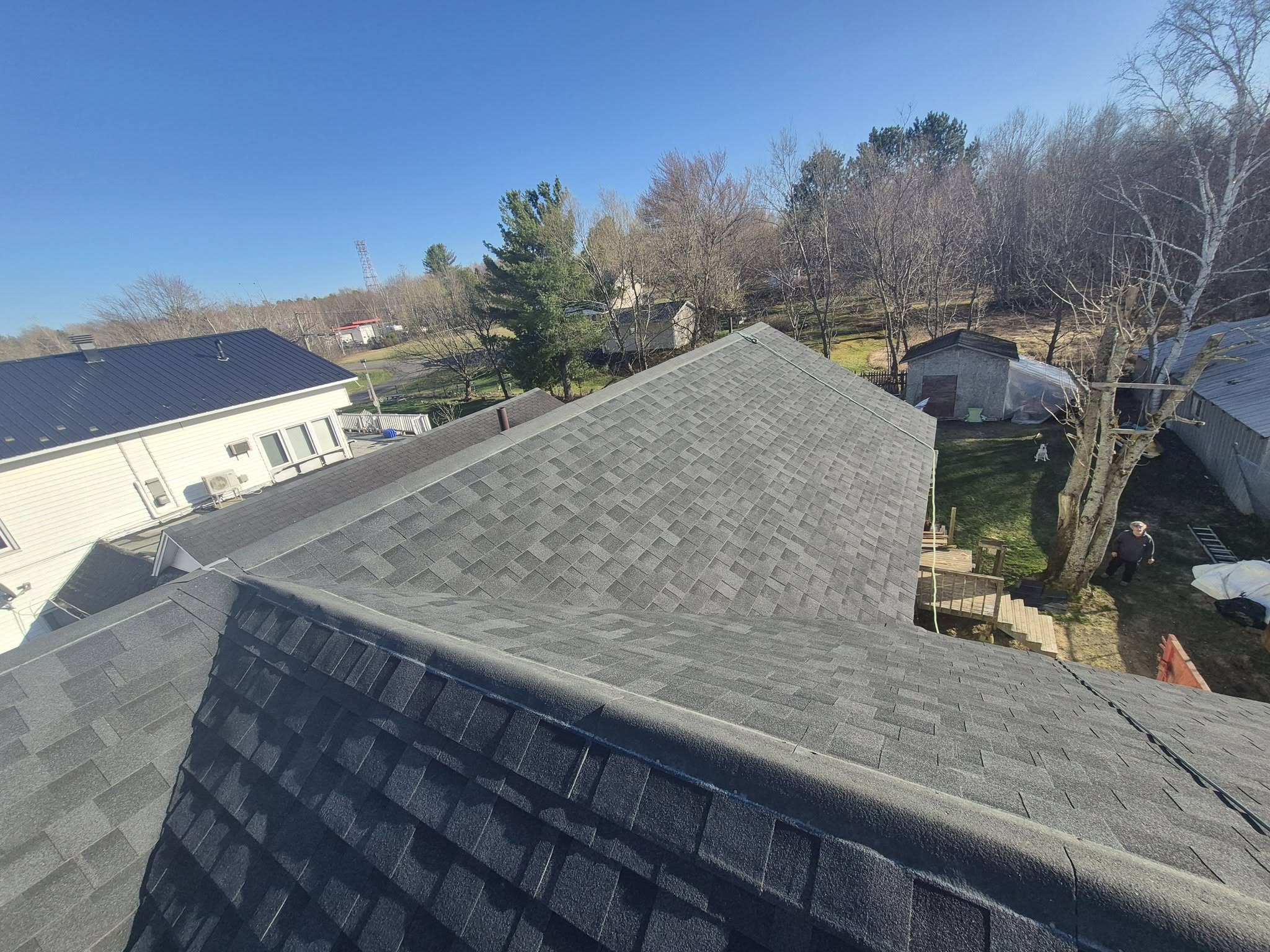 Completed roofing project